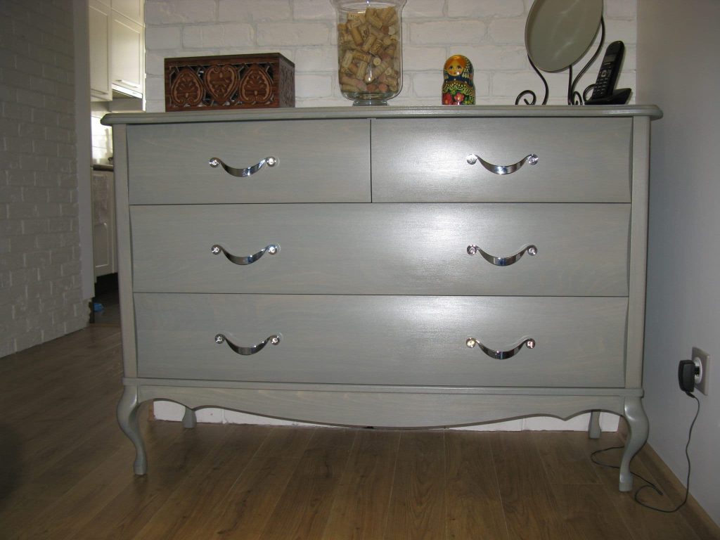 komoda stylowa bukowa szara - Stylmetdrew