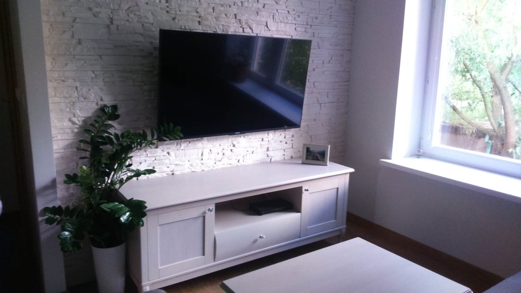 szafka pod telewizor szarosc poranka - Stylmetdrew